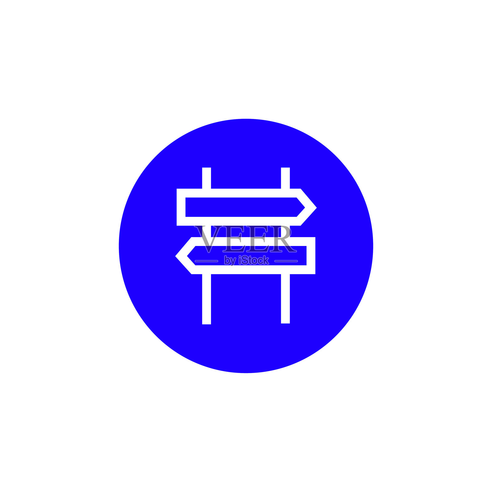 路标图标-矢量设计元素图片