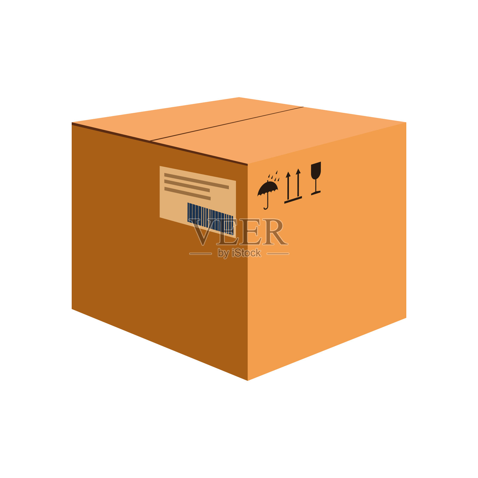 大纸箱卡通插图插画图片素材