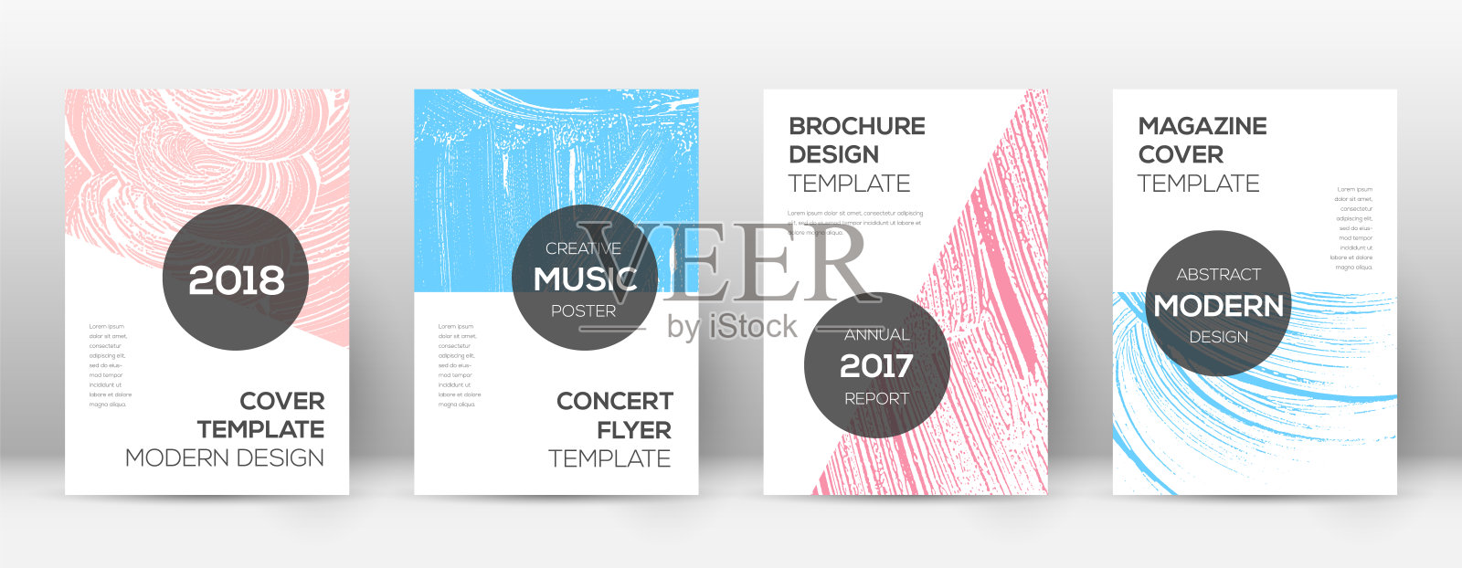 封面页设计模板。现代小册子布局设计模板素材