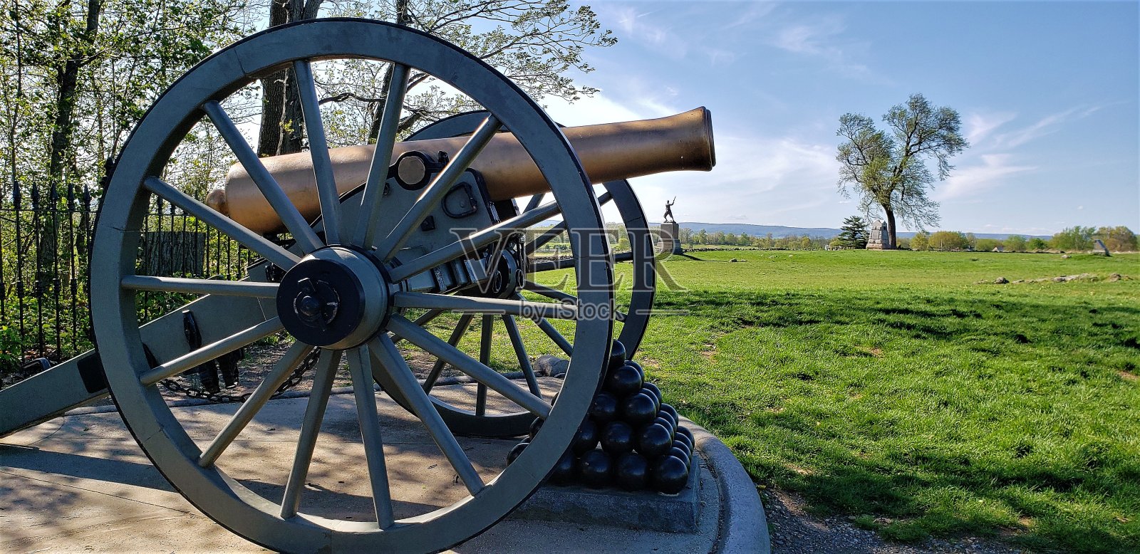 皮克特冲锋的大炮照片摄影图片
