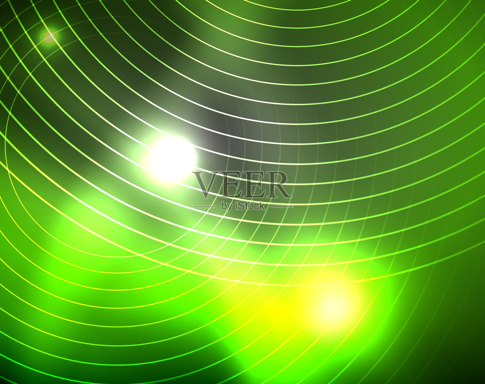 暗色空间与霓虹灯发光灯抽象的背景插画图片素材