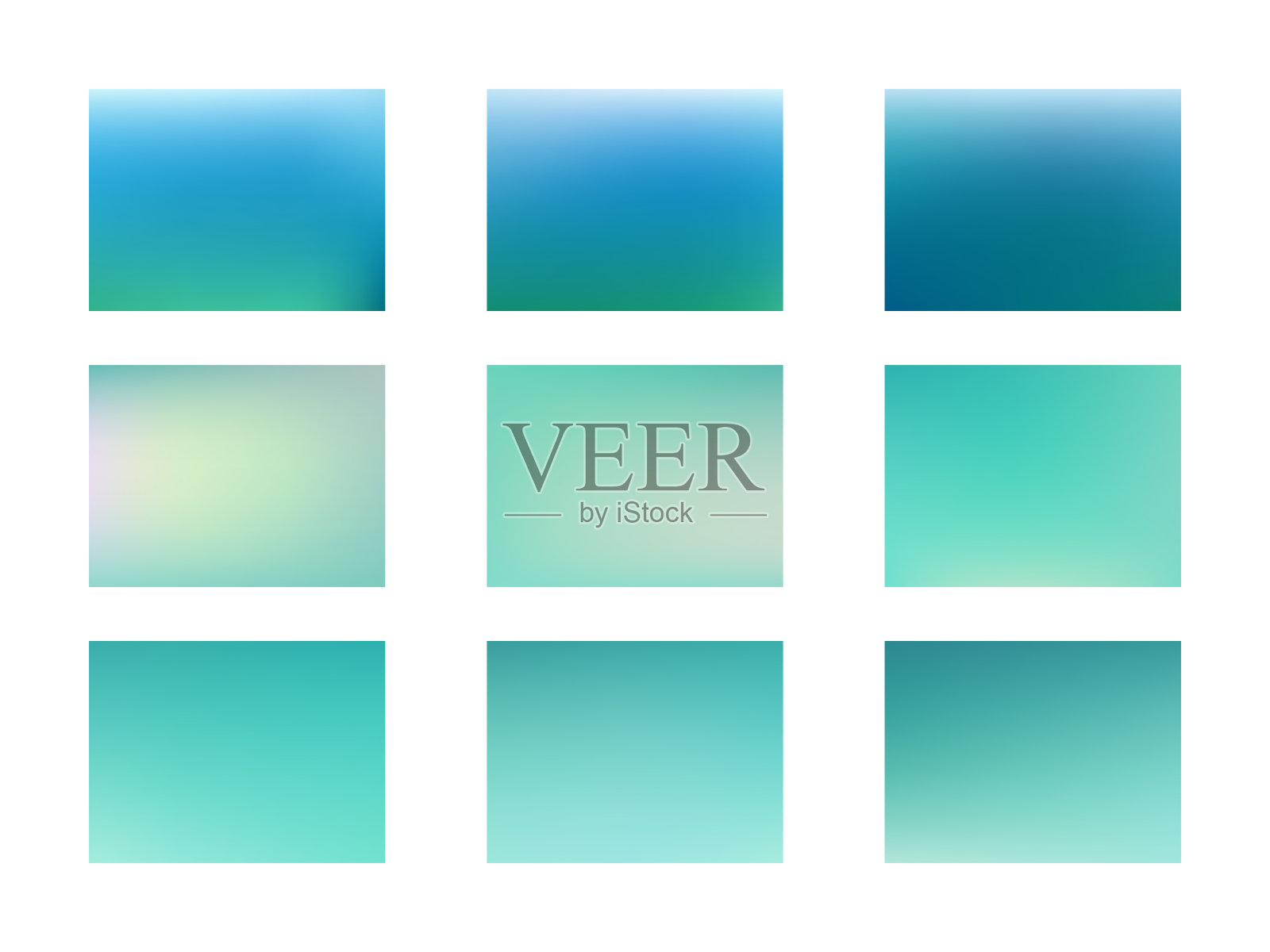 蓝色模糊梯度网格背景插画图片素材