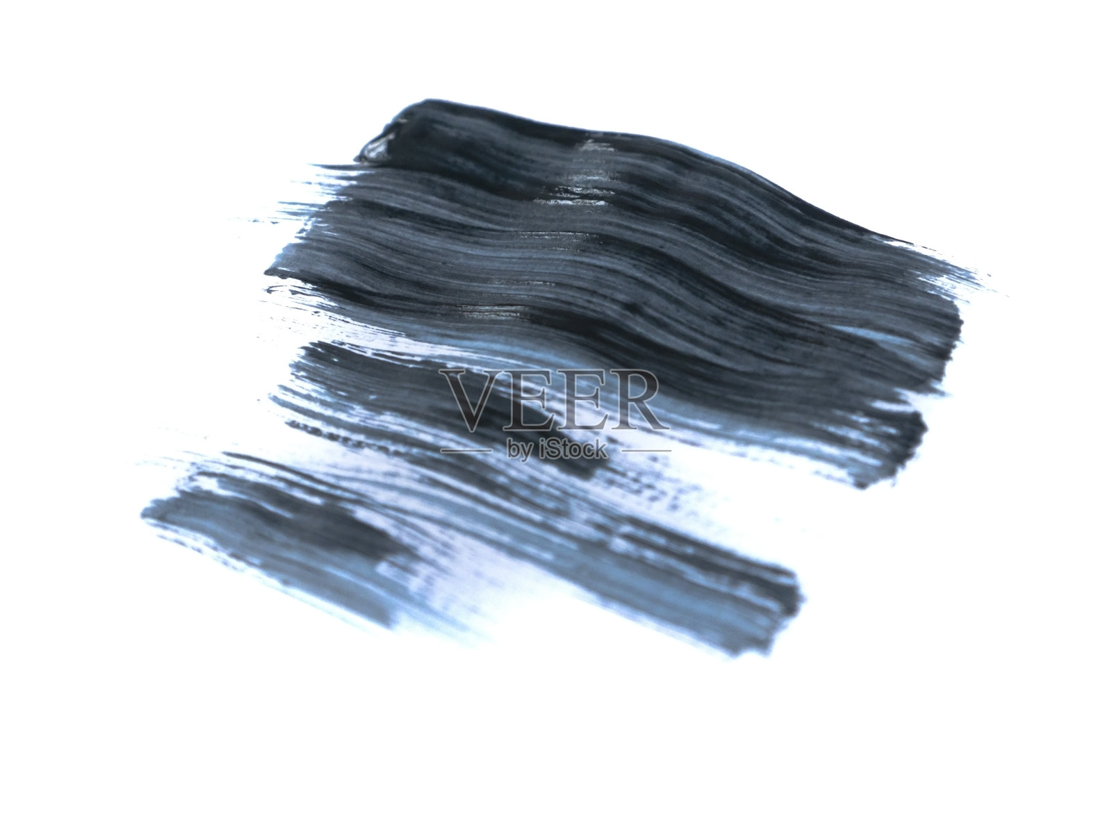 黑色丙烯酸漆笔划孤立在白色背景照片摄影图片