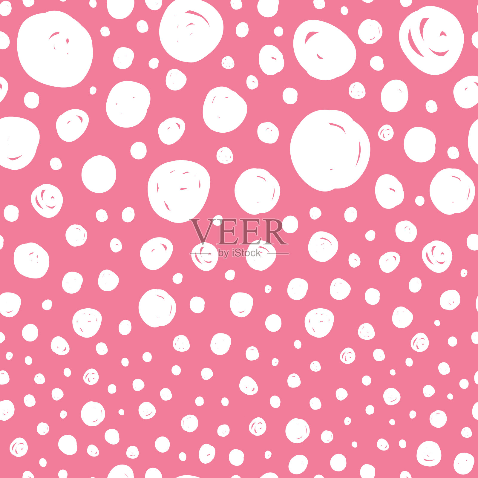 无缝模式与抽象点。插画图片素材