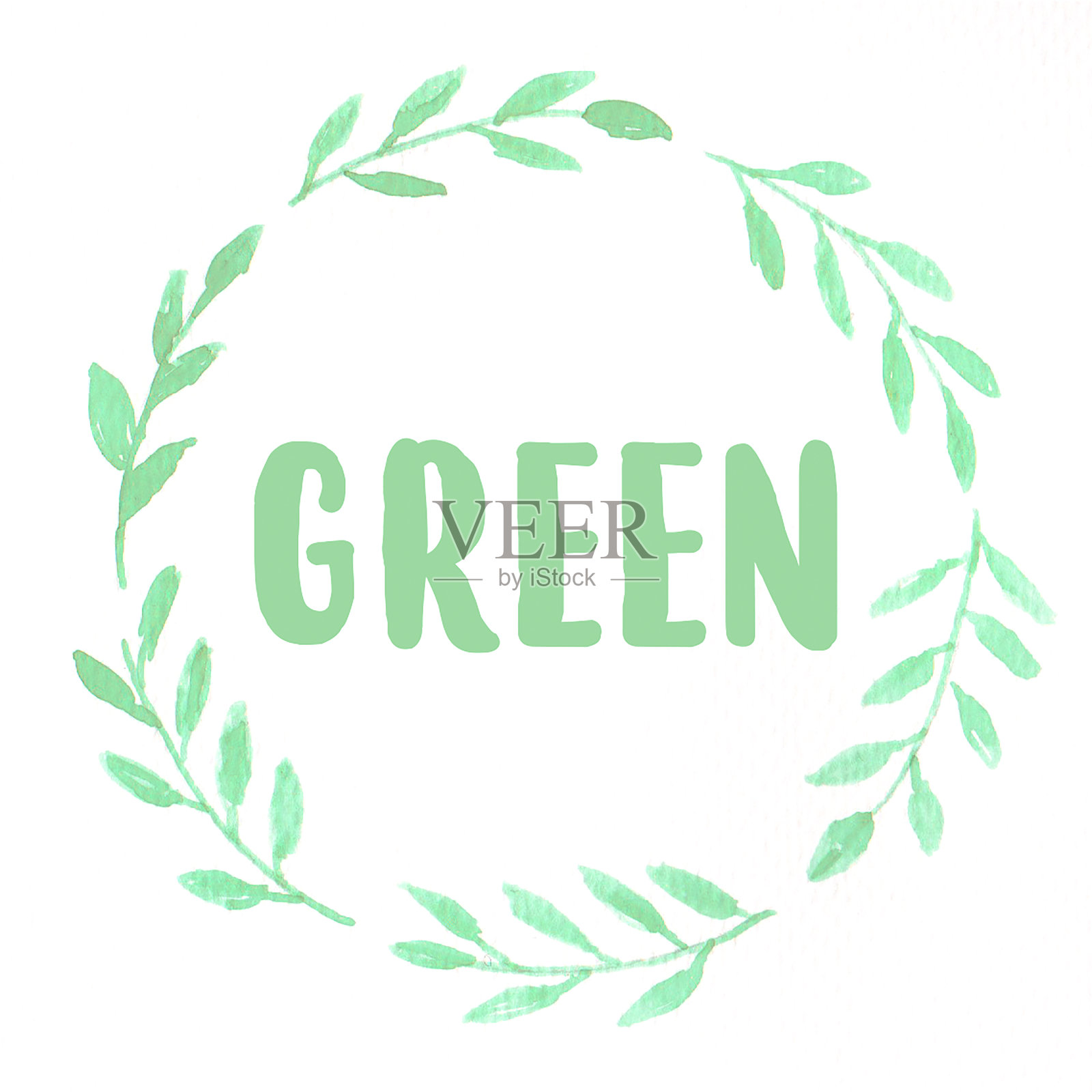 关于环境的水彩插图插画图片素材