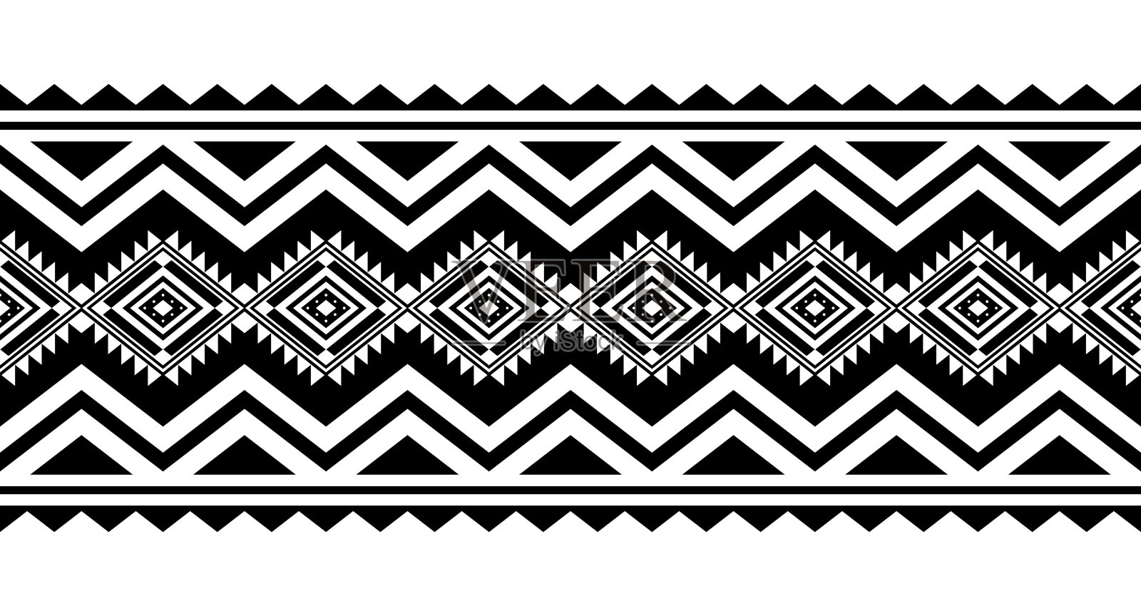 阿兹特克风格矢量装饰。插画图片素材