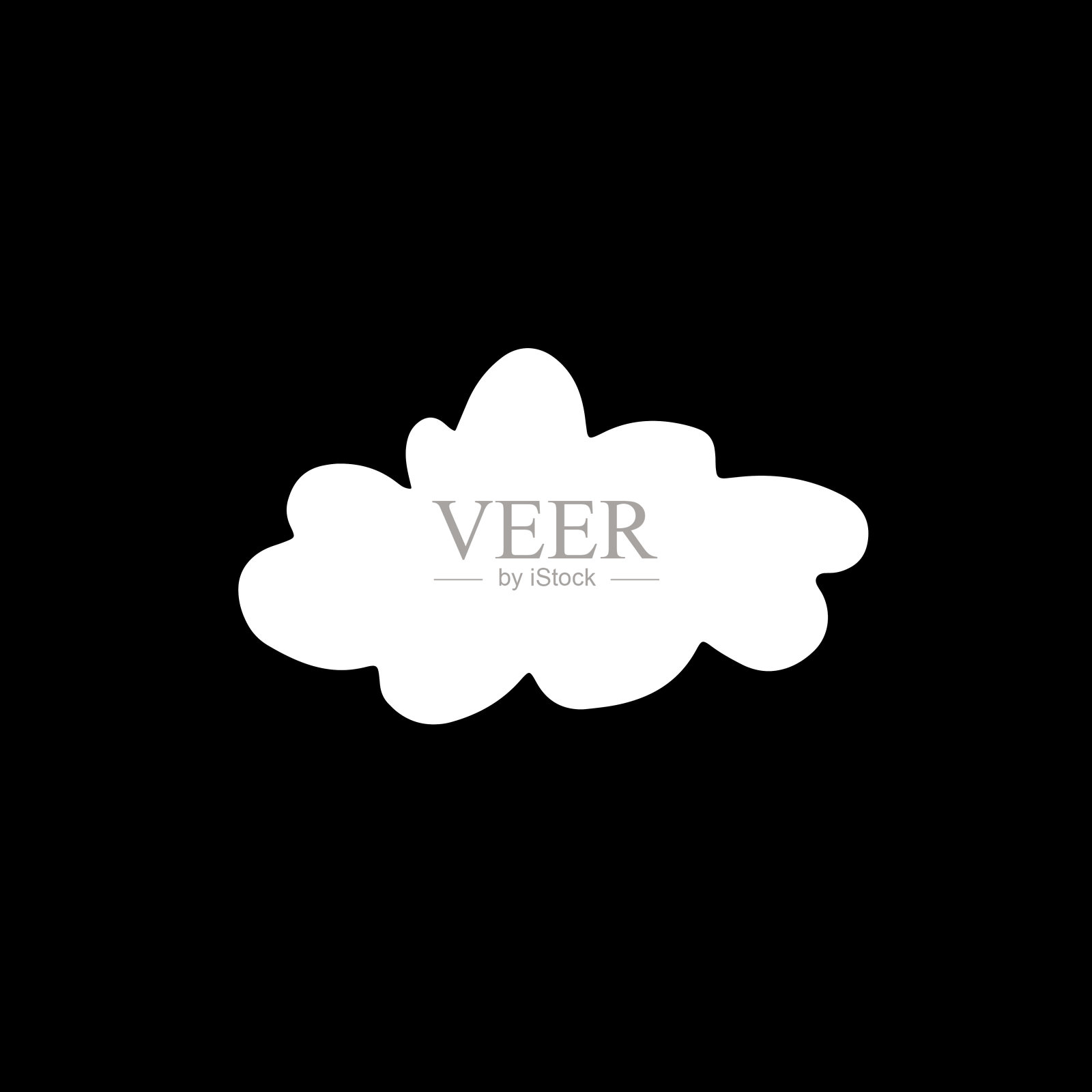 手绘云矢量图标插画图片素材