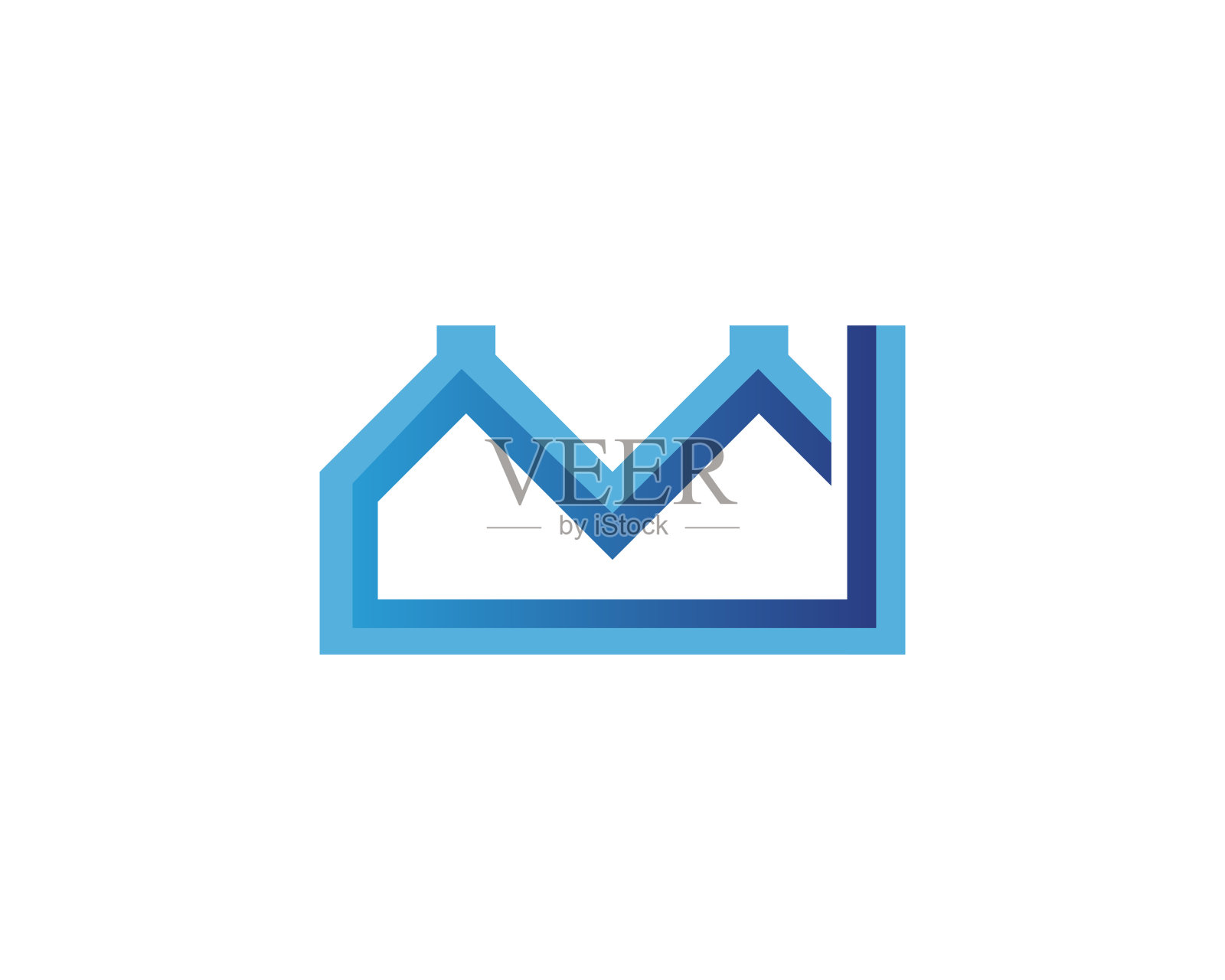 房地产和住宅建筑标志图标模板图标素材