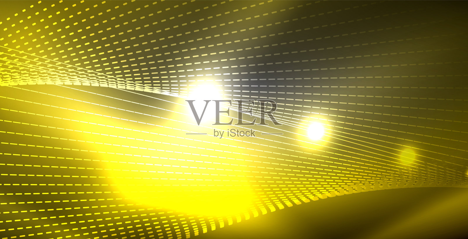 闪闪发光的霓虹灯波插画图片素材