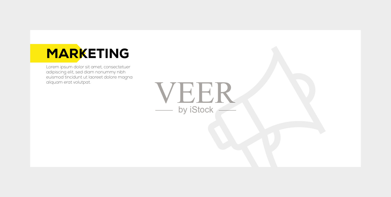 营销旗帜的概念插画图片素材