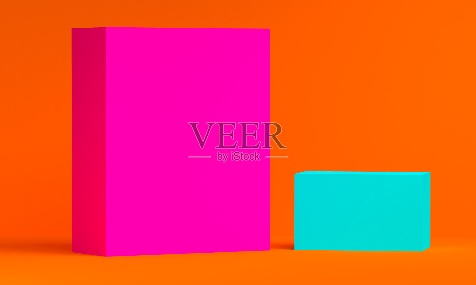 几何形状简约风格，3d渲染照片摄影图片