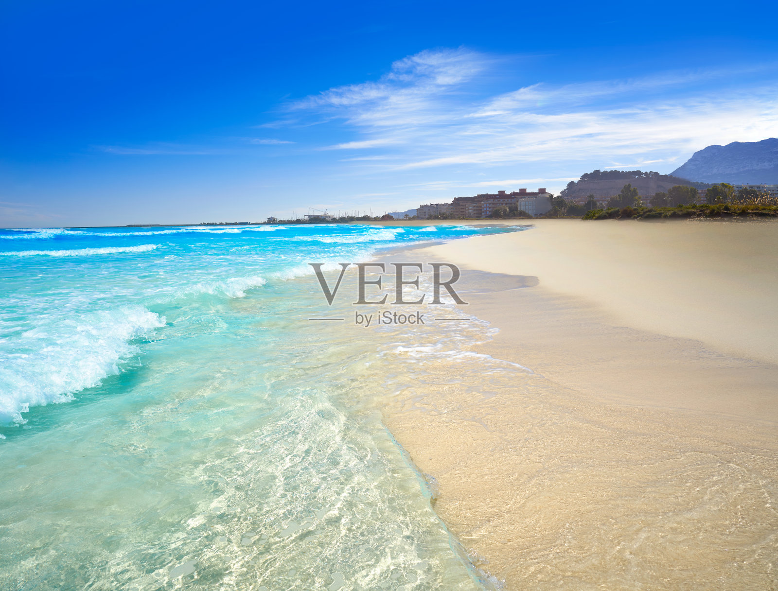 阿利坎特的Denia las Marinas海滩照片摄影图片