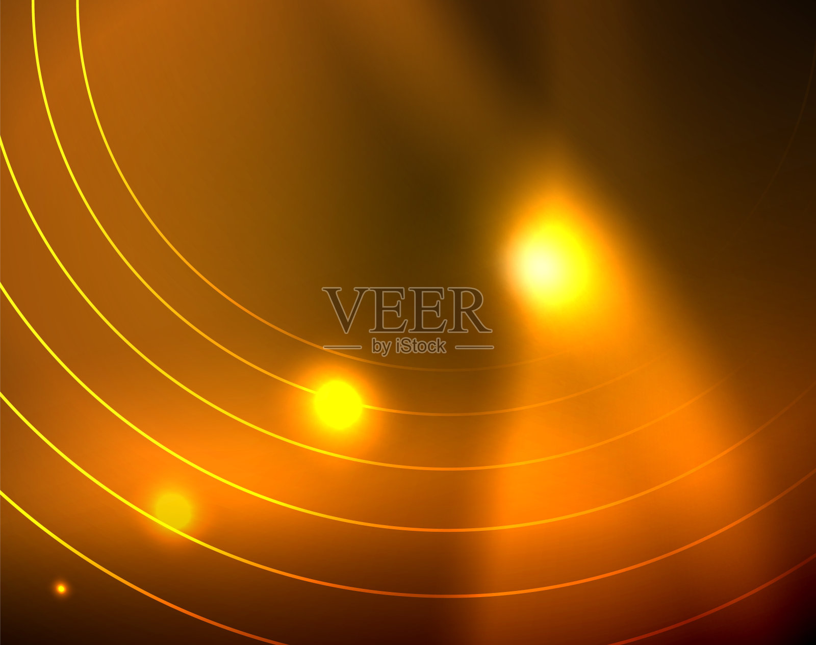 闪亮的圆发光的抽象背景插画图片素材