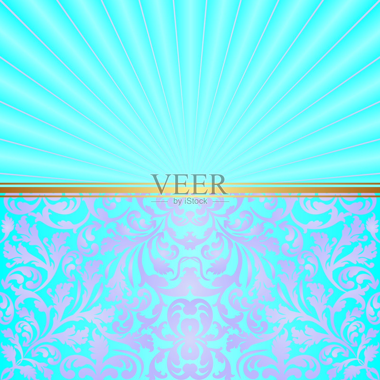 青绿色的背景插画图片素材