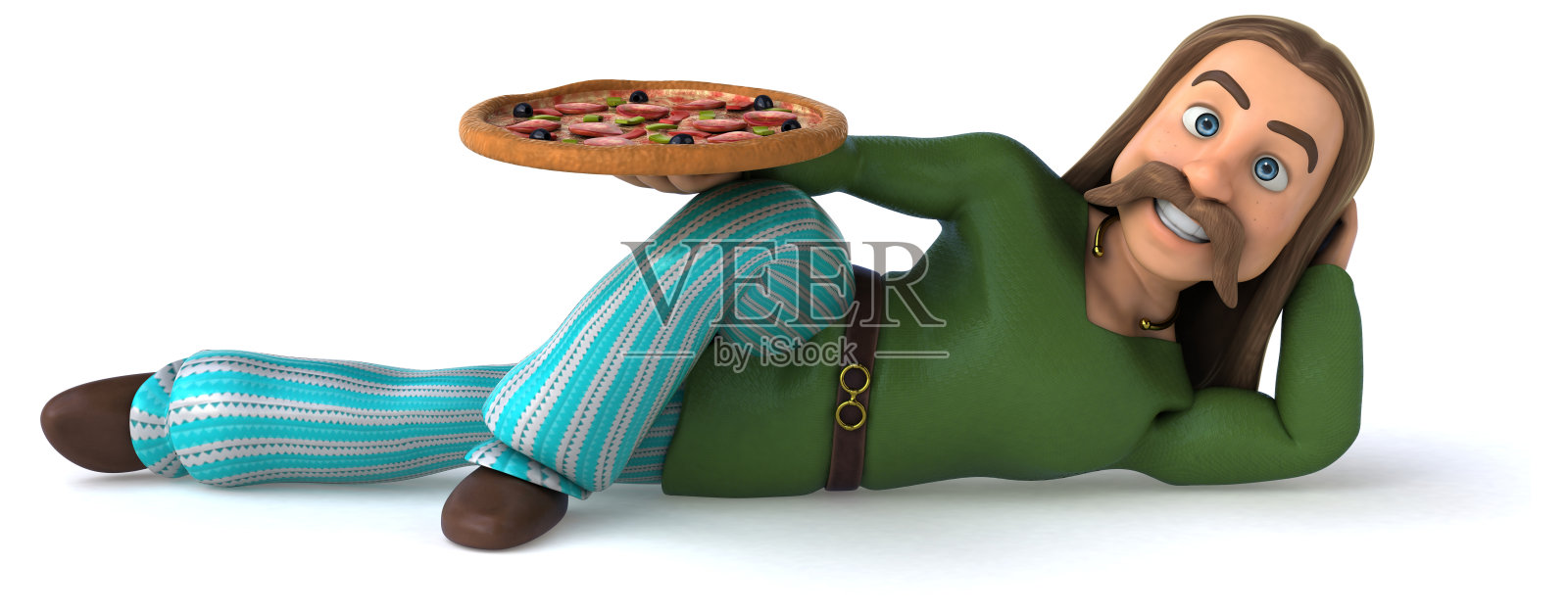 有趣的高卢- 3D插图照片摄影图片