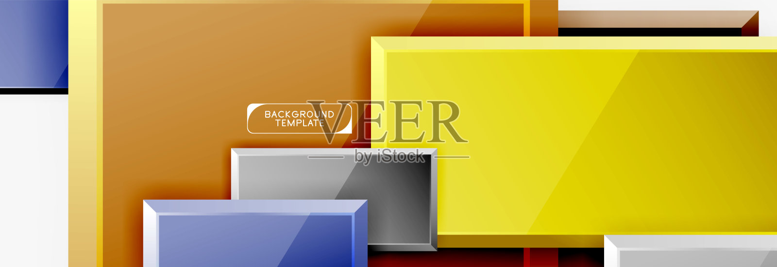 广场的几何组成插画图片素材