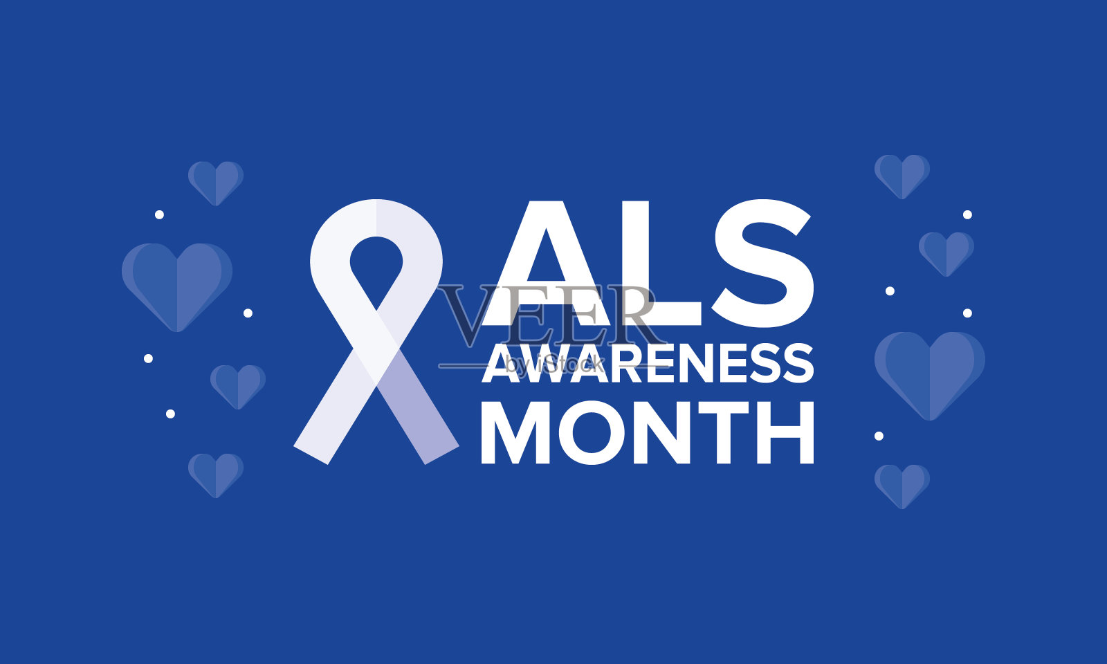 ALS宣传月。肌萎缩性脊髓侧索硬化症。每年的活动在美国五月举行，在加拿大也在六月举行。海报、卡片、横幅和背景。矢量图插画图片素材