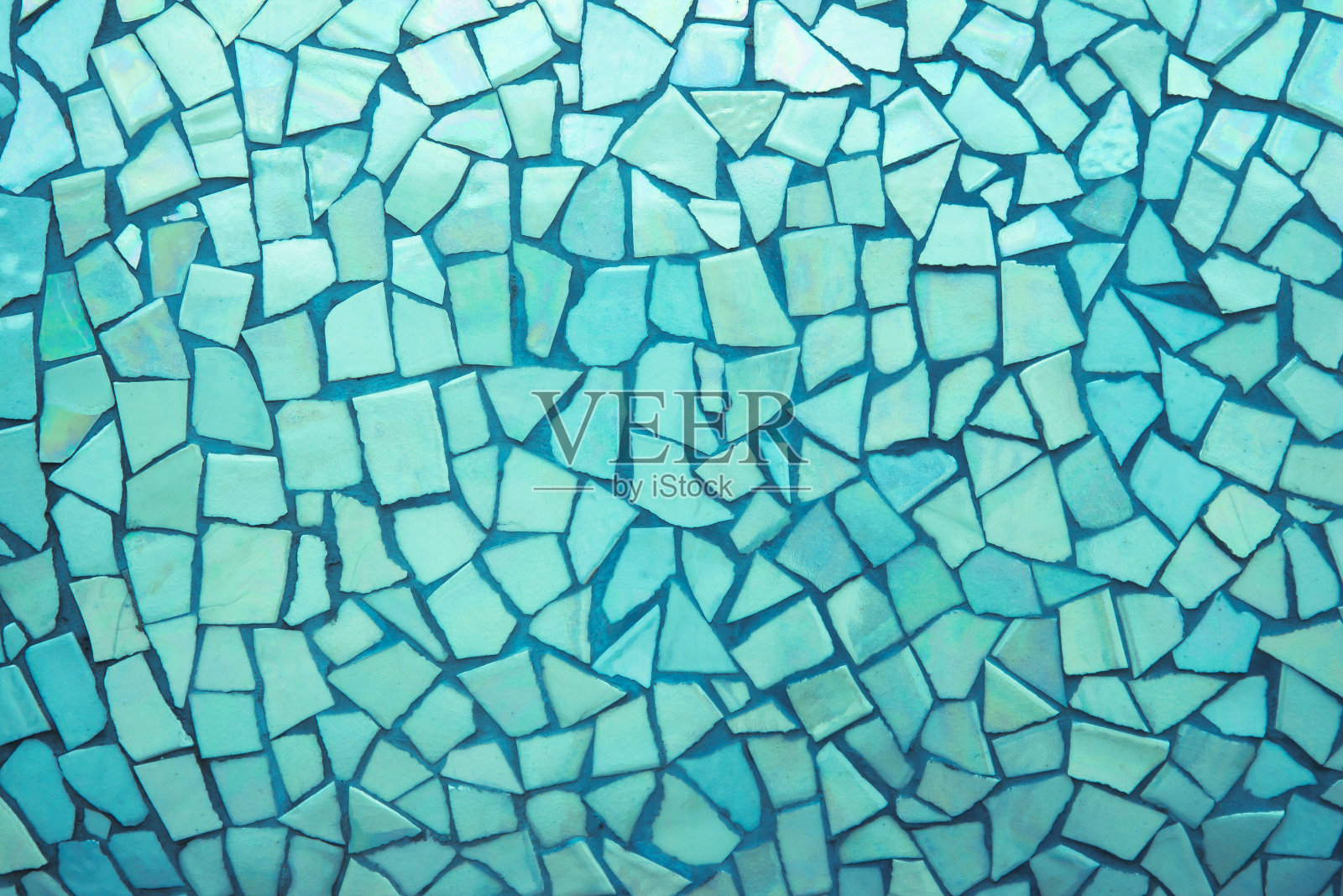 破碎瓷砖马赛克无缝图案。照片摄影图片