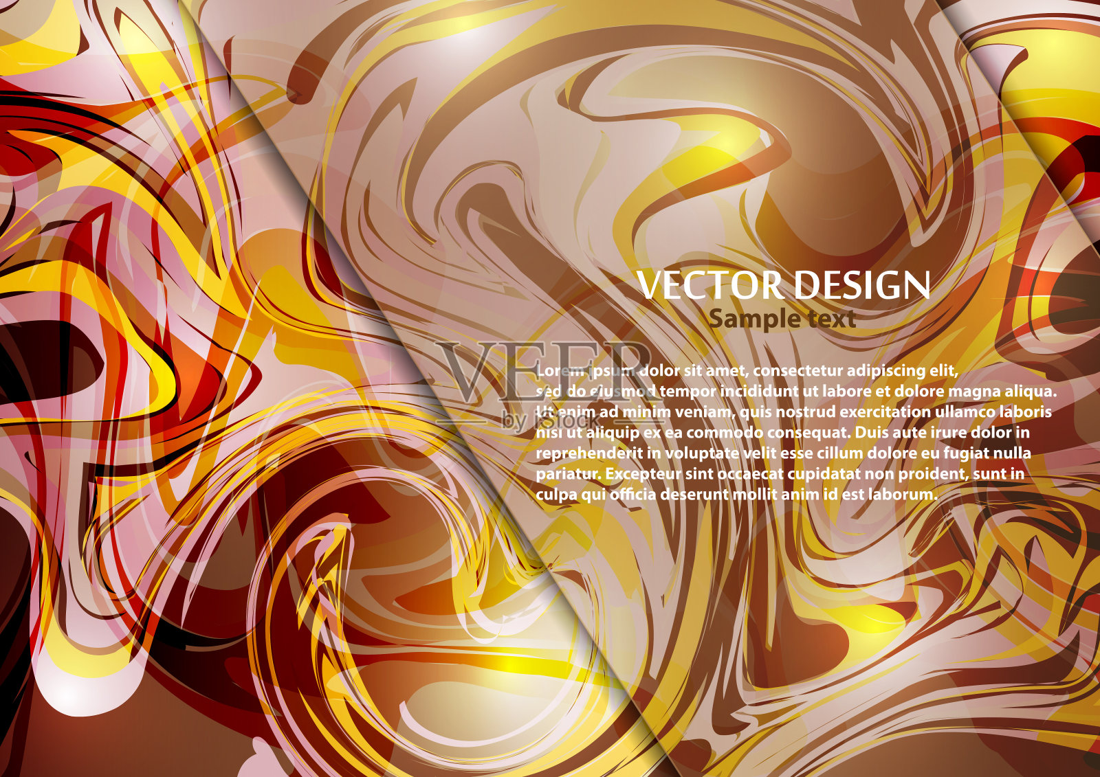 明亮的现代抽象矢量背景曲线线条为您的设计。插画图片素材