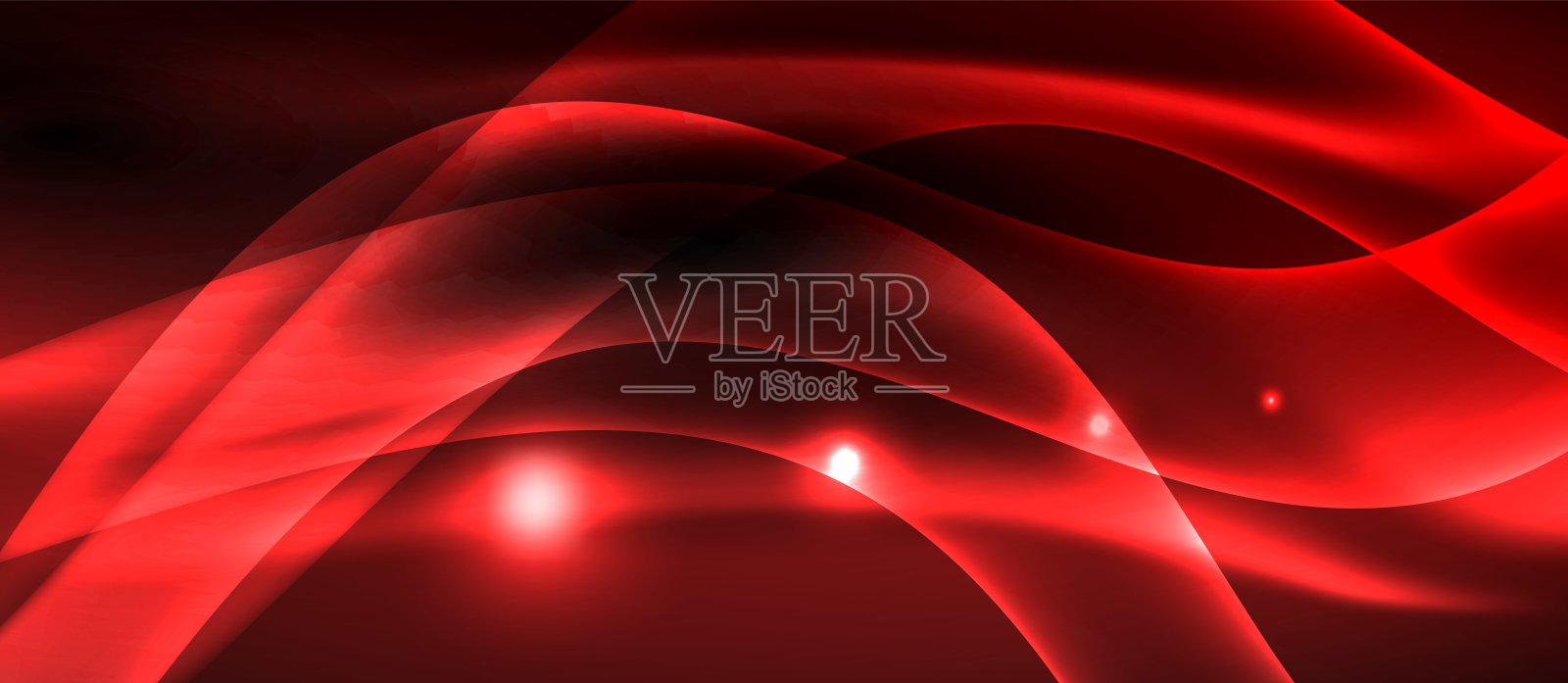 霓虹灯光波插画图片素材