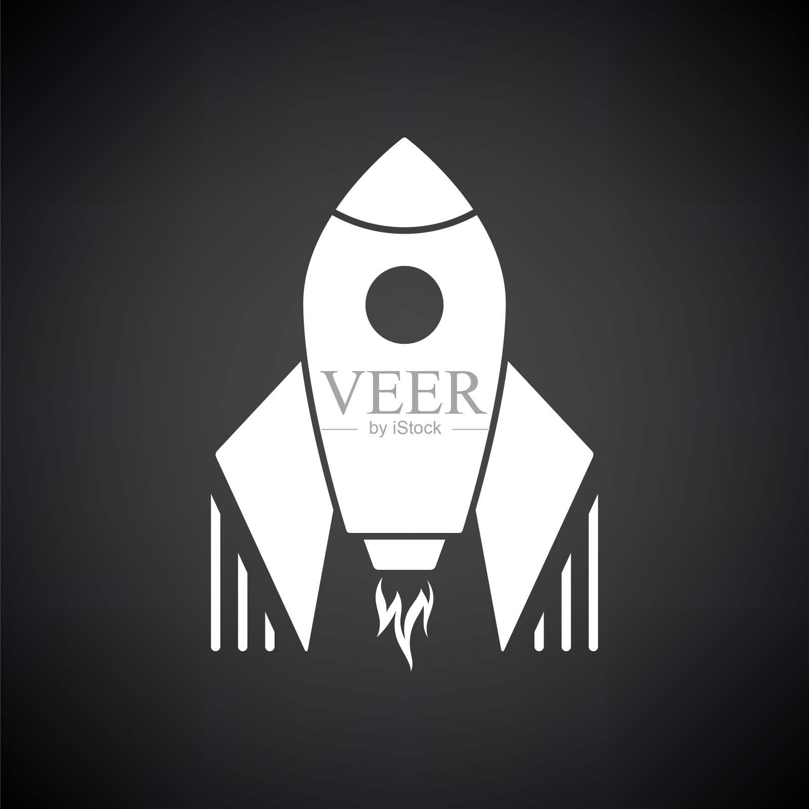 创业火箭图标插画图片素材