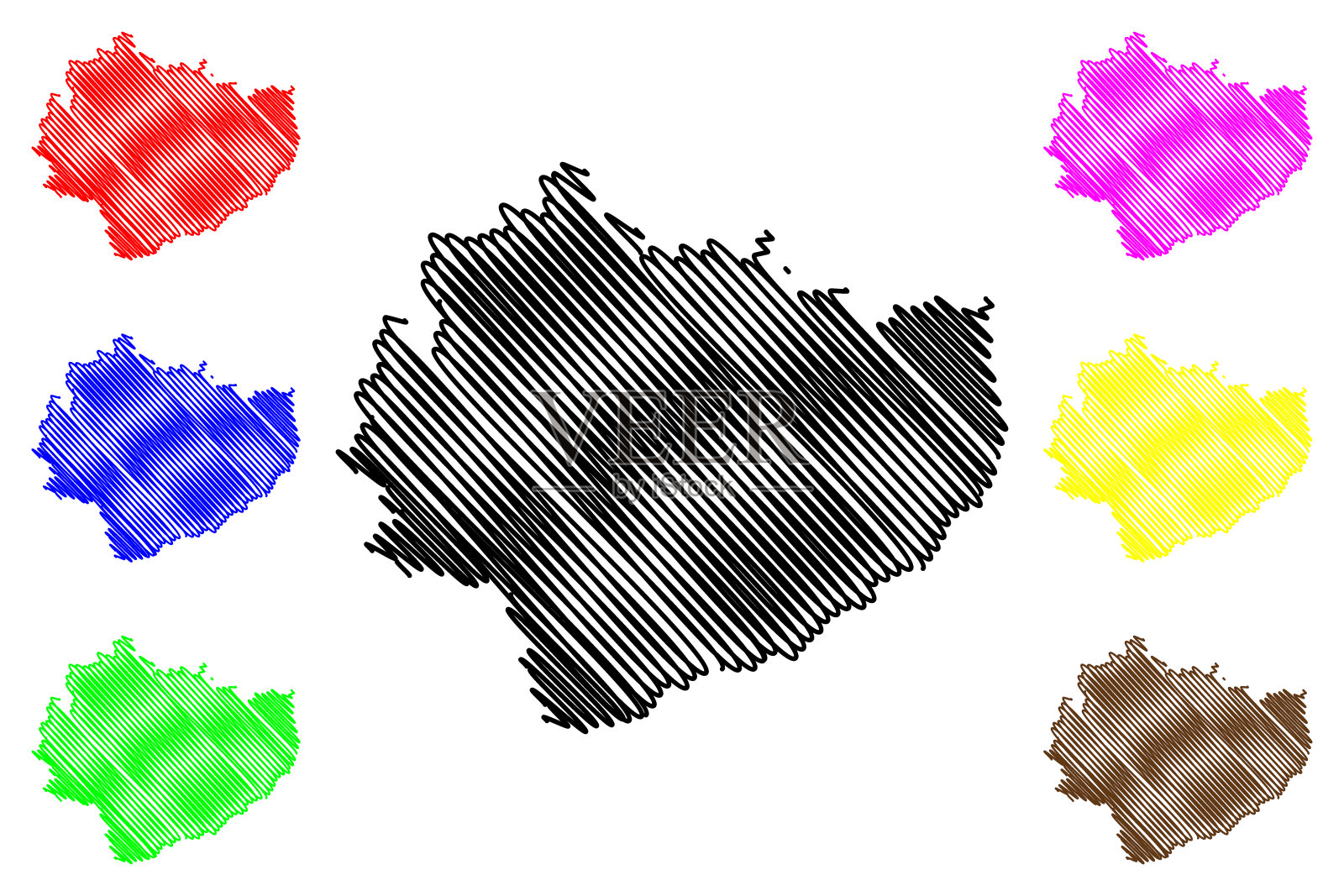 Swietokrzyskie Voivodeship地图向量插画图片素材