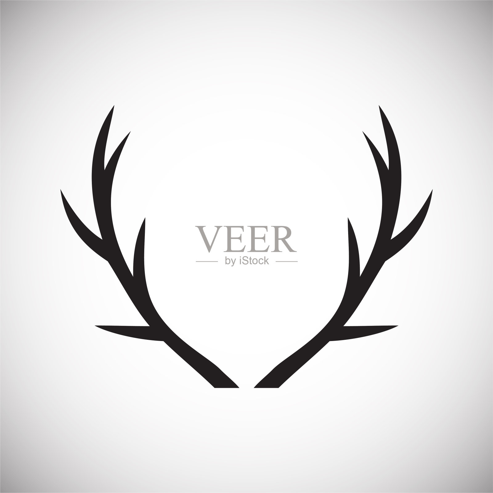 动物角图标的背景为图形和网页设计。简单的矢量信号。网站按钮或手机应用的互联网概念符号。设计元素图片