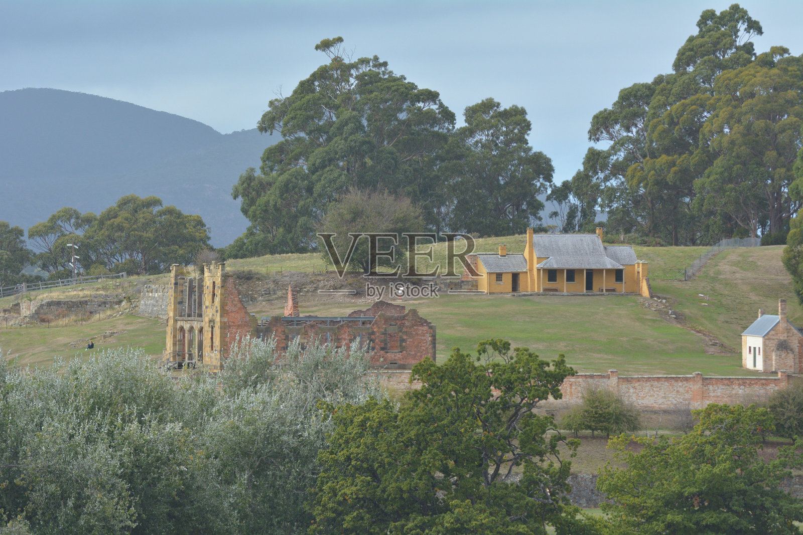 澳大利亚塔斯马尼亚的阿瑟港历史遗址照片摄影图片