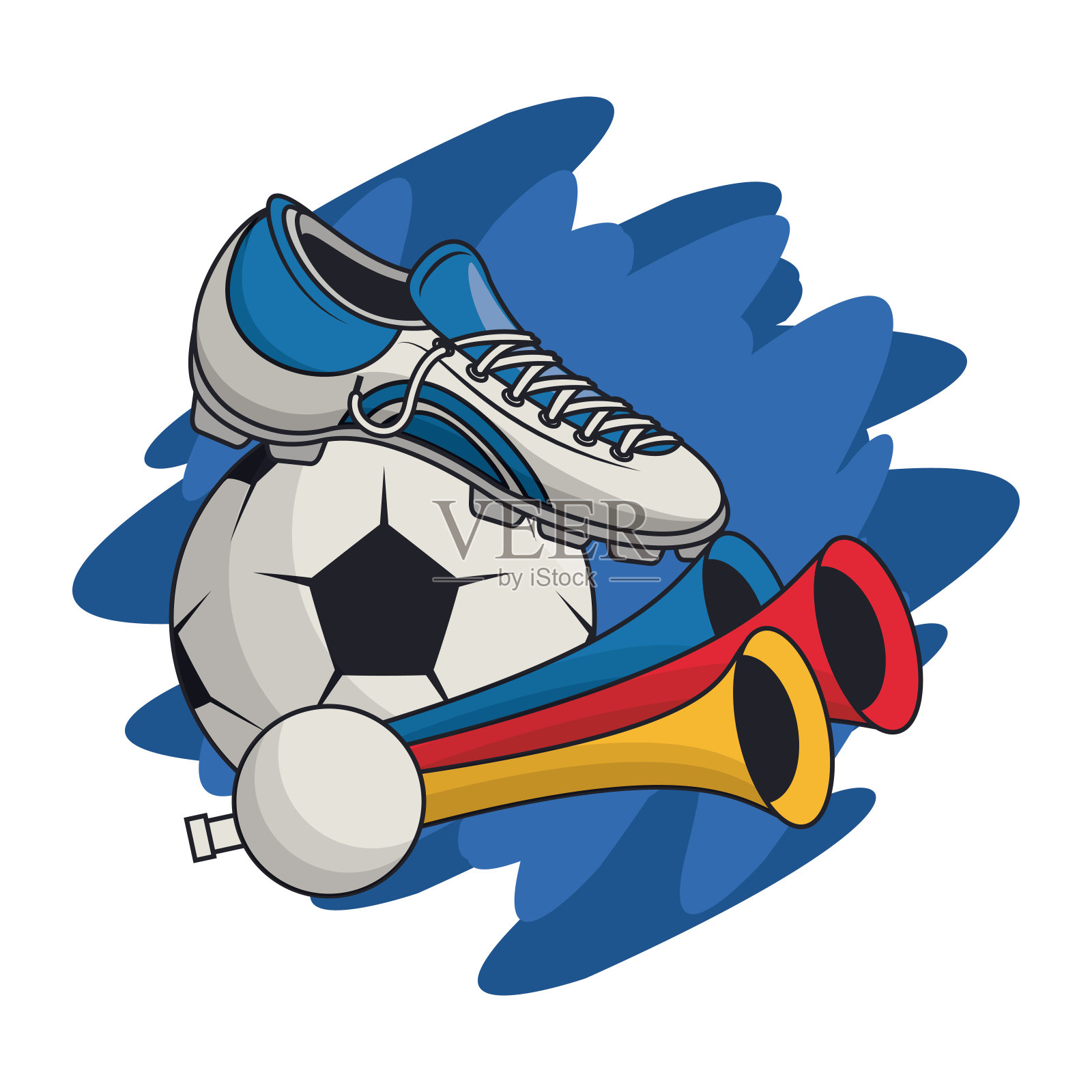 足球运动比赛插画图片素材