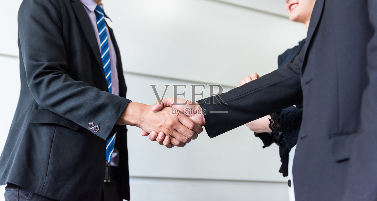 商业握手和团队合作的成功和目标照片摄影图片