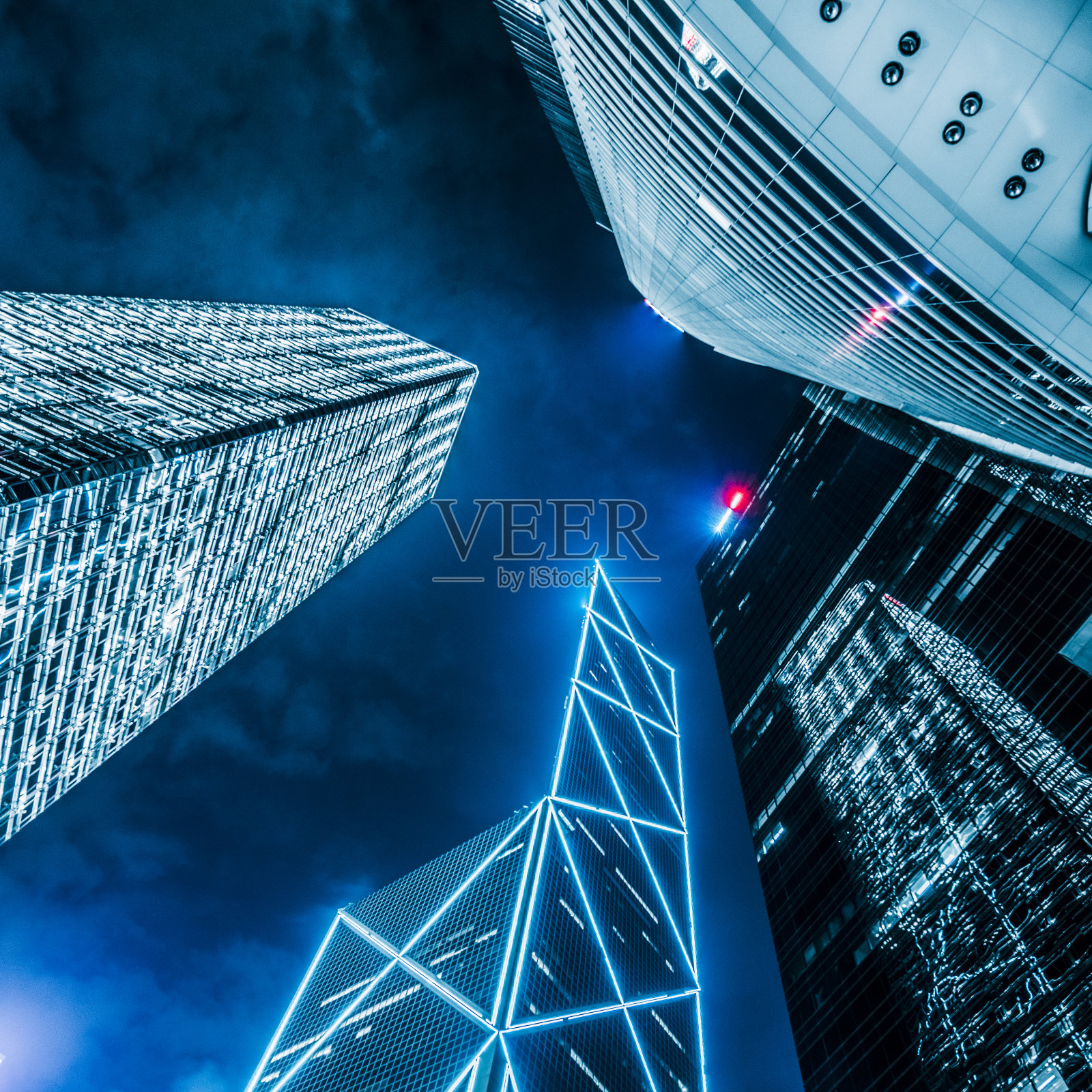 香港中环夜照片摄影图片