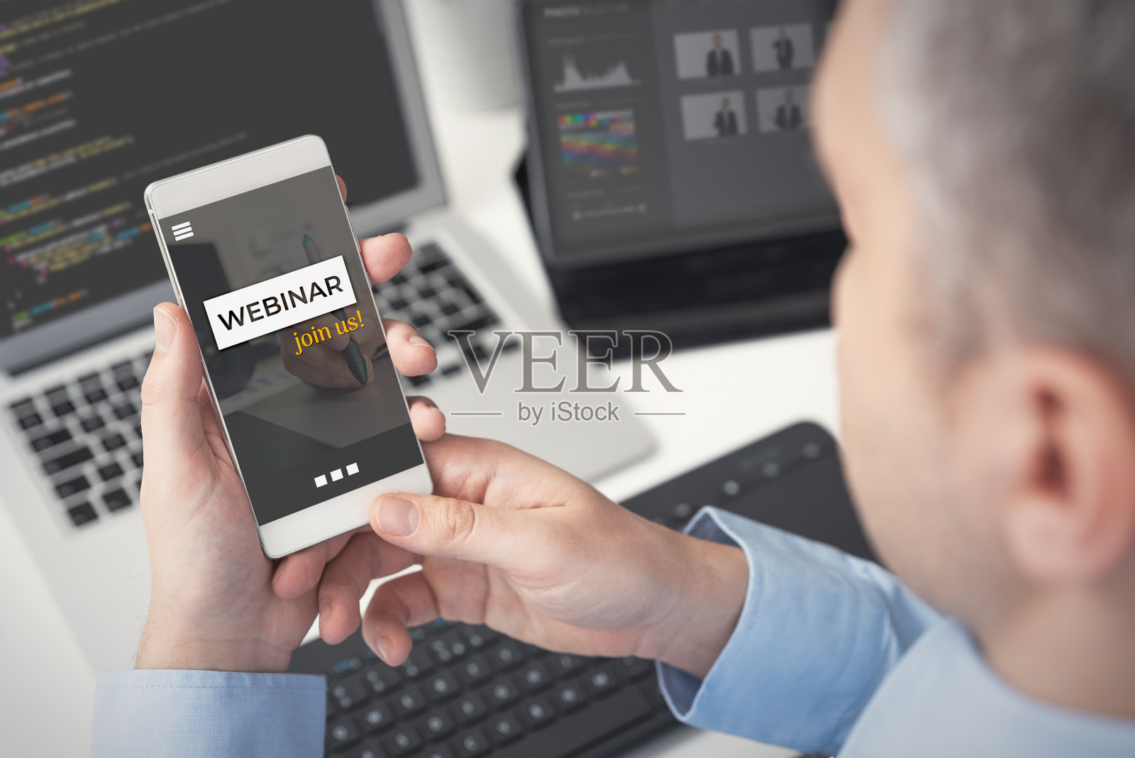 网络研讨会，网络教育，网络学习照片摄影图片