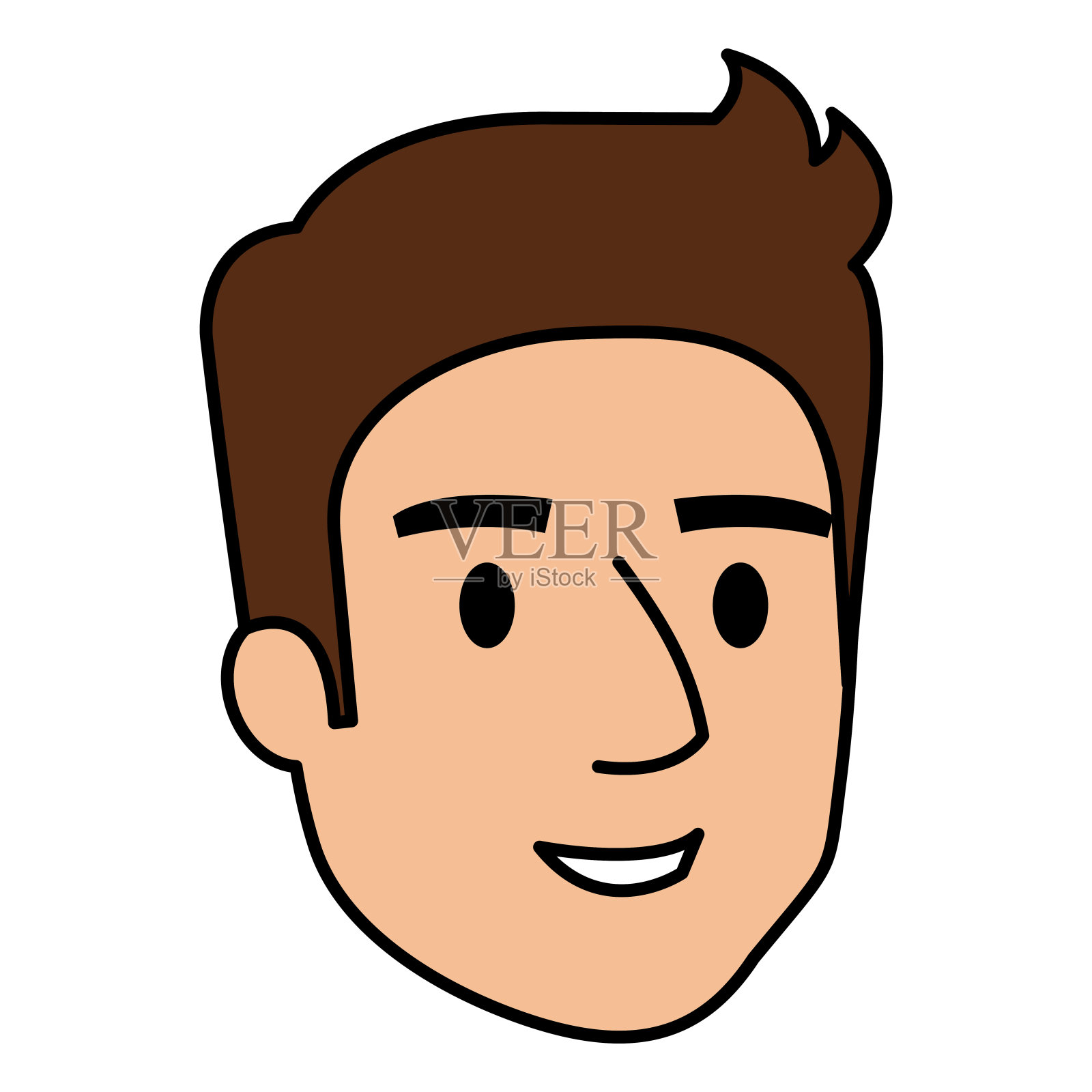 青年男子头像人物设计元素图片