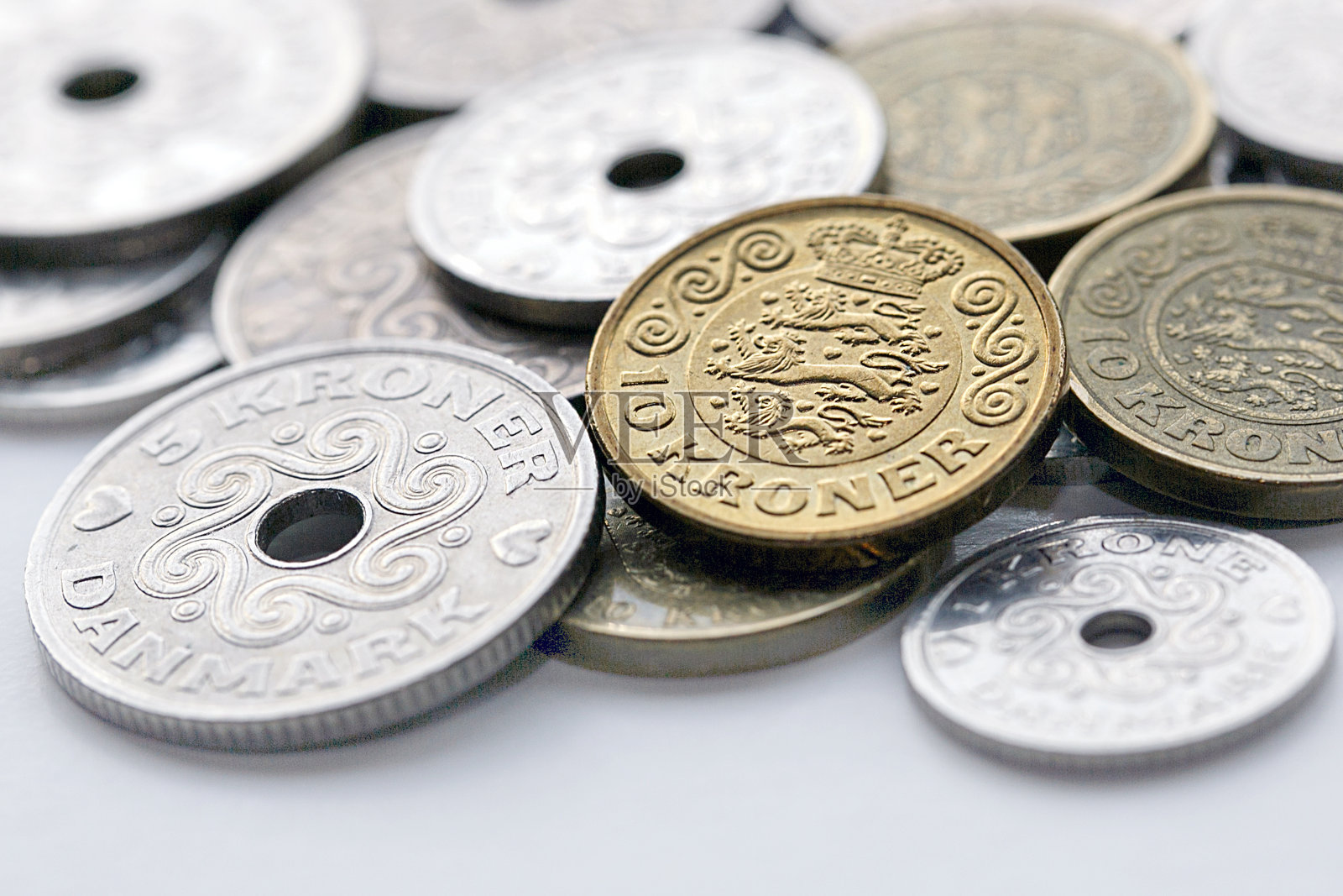 丹麦货币-克朗照片摄影图片