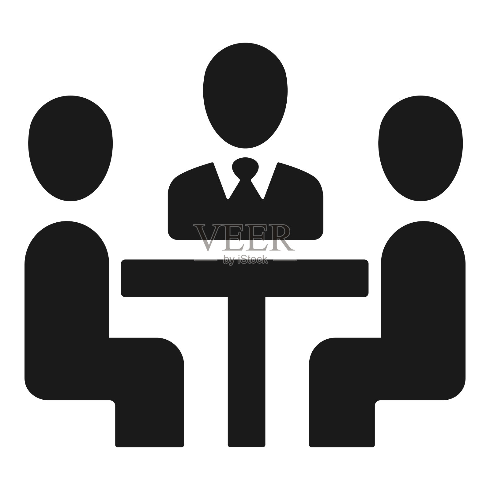 商务会议矢量平面图标插画图片素材