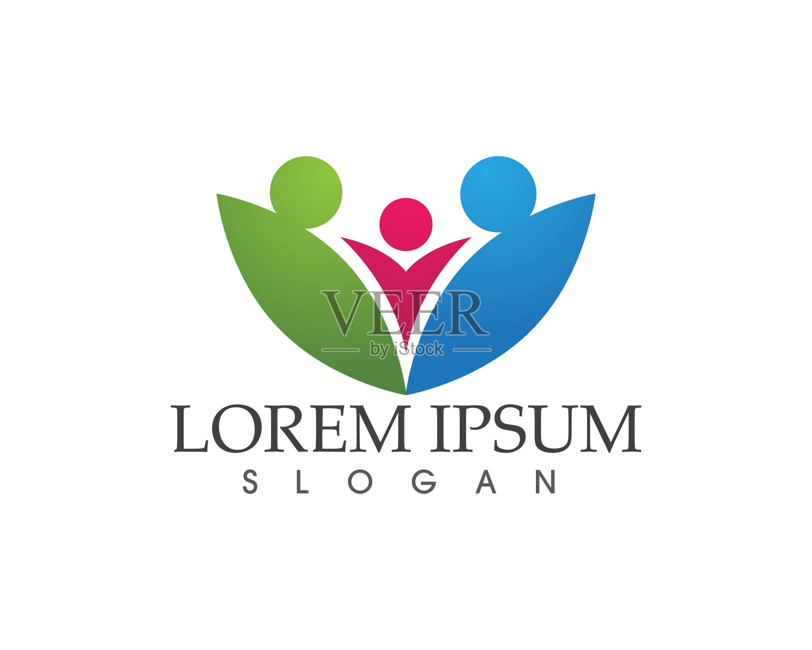 亲情关爱的标志和象征插画图片素材