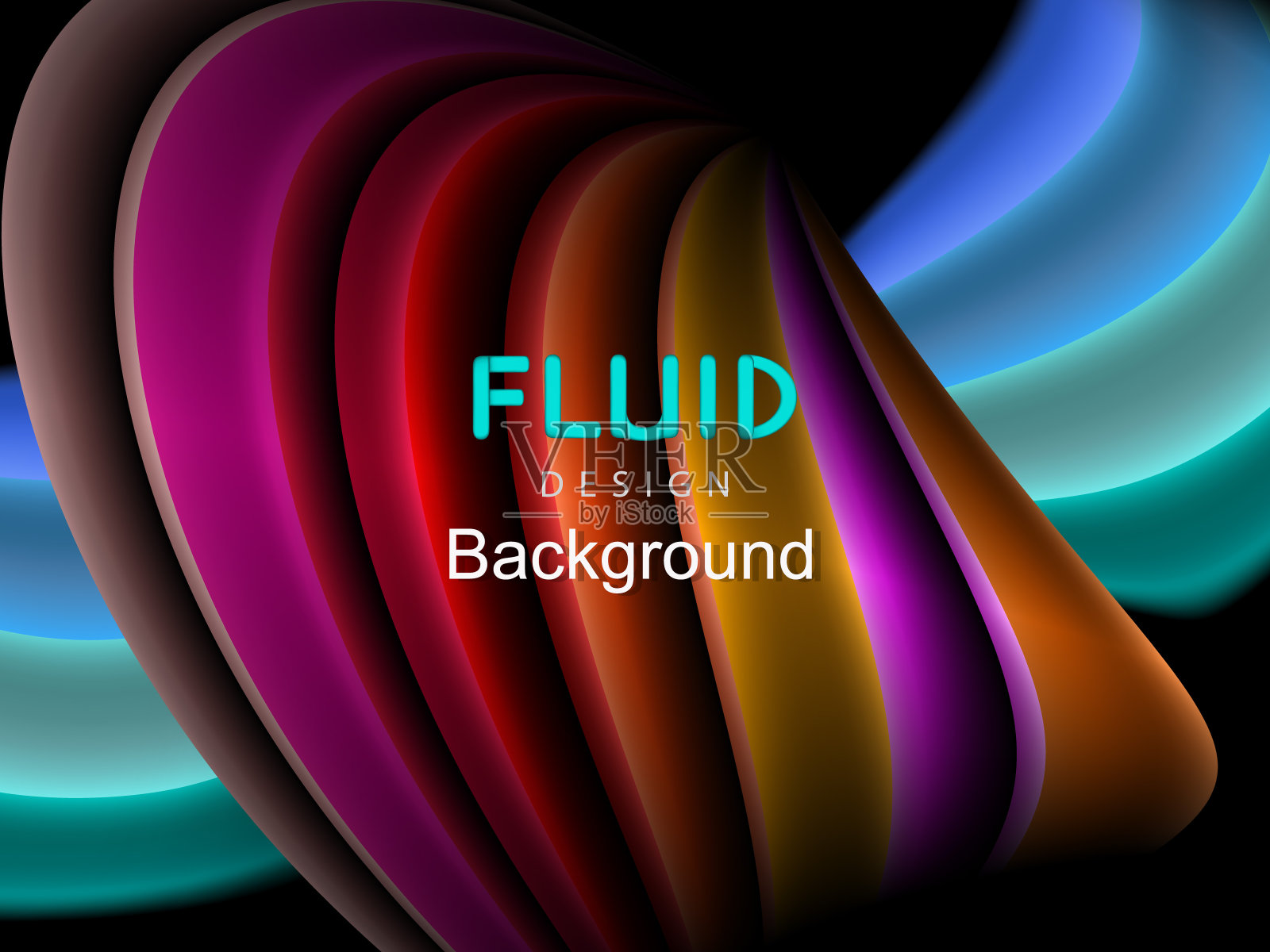 抽象流体设计背景设计模板素材