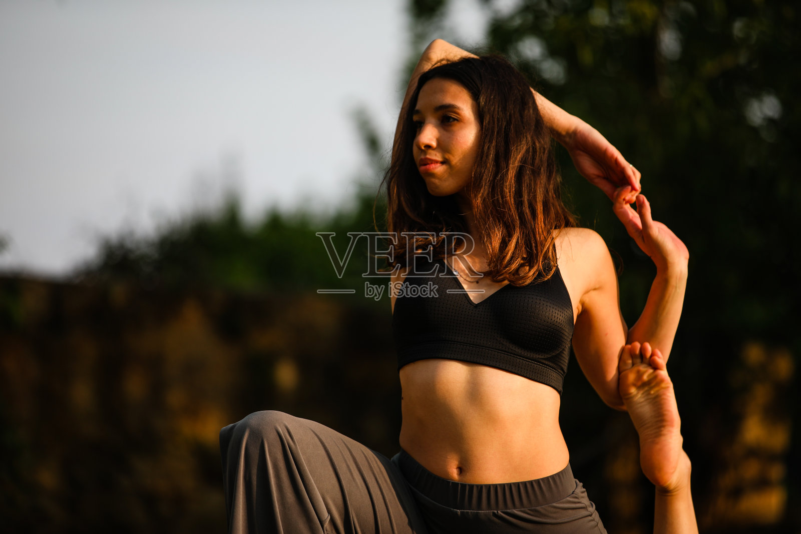 瑜伽。照片摄影图片