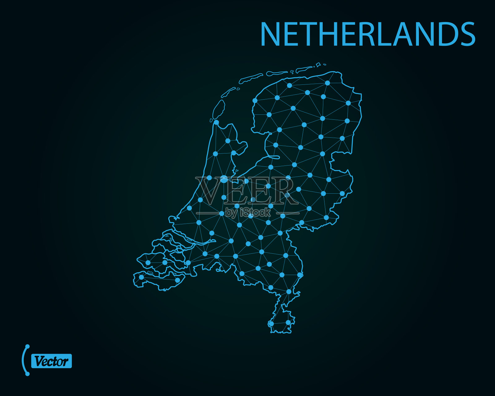 地图荷兰王国插画图片素材