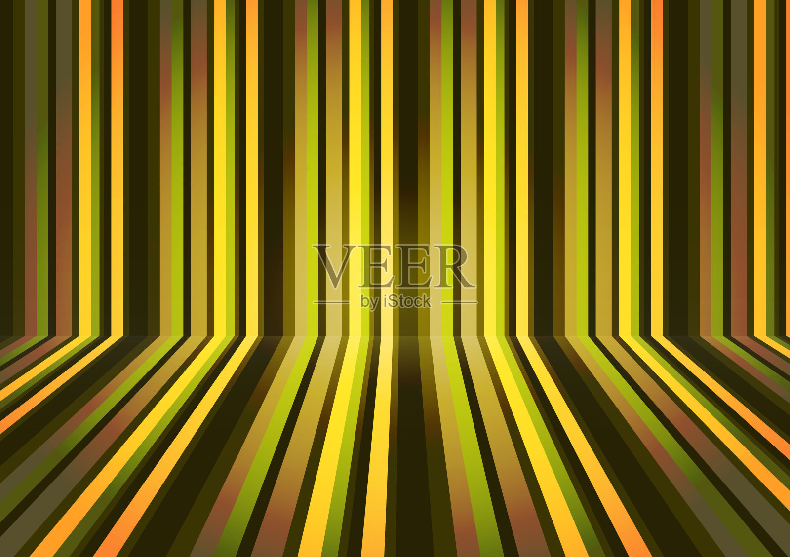 彩色的水平和垂直的透视线。抽象的几何图案。插画图片素材