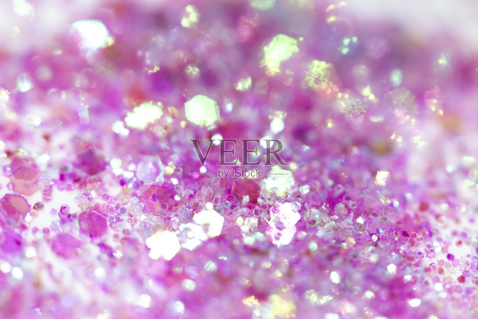 粉色闪光白色背景散景抽象特写照片摄影图片