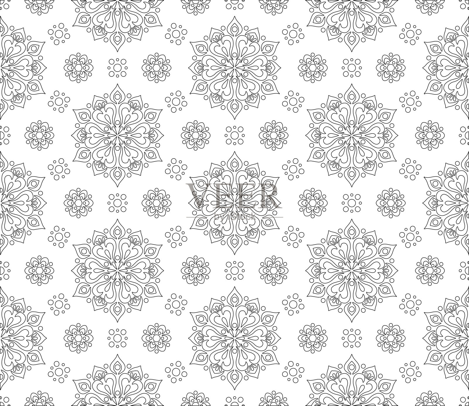 抽象图案着色涂鸦素描插画图片素材