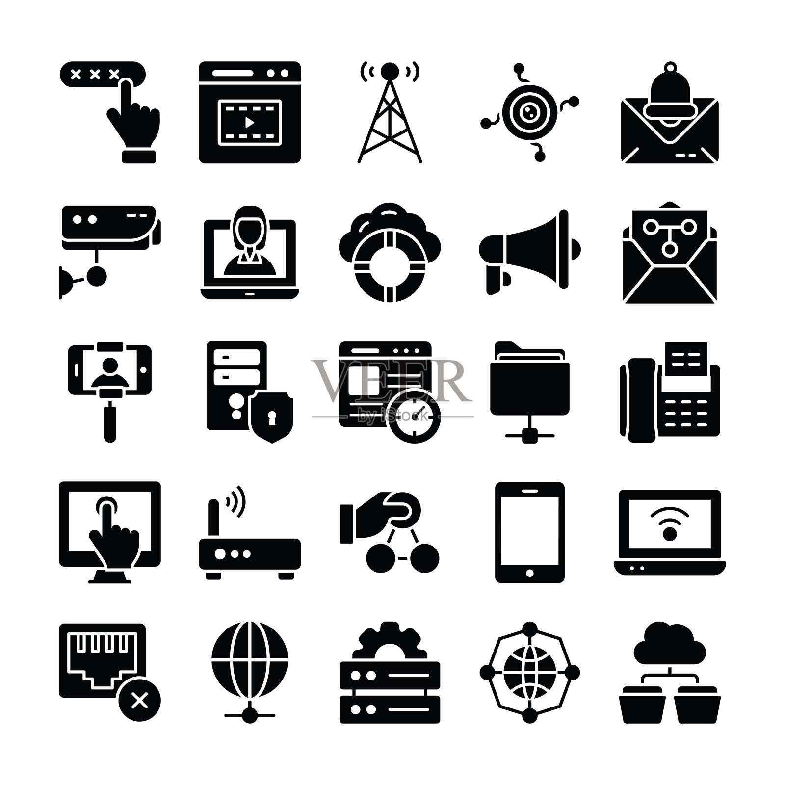 网络与通信图标包图标素材