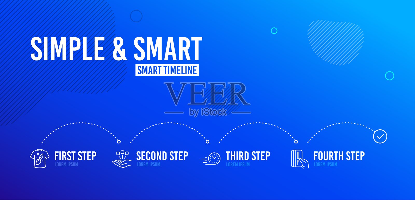 t恤设计，快速交付和整合图标集。支付卡签名。绘画，秒表，策略。向量插画图片素材