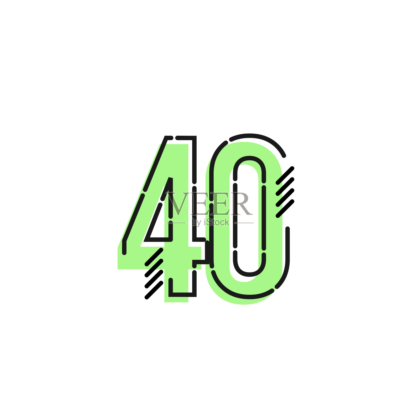 第40号矢量模板设计周年庆典插图设计插画图片素材