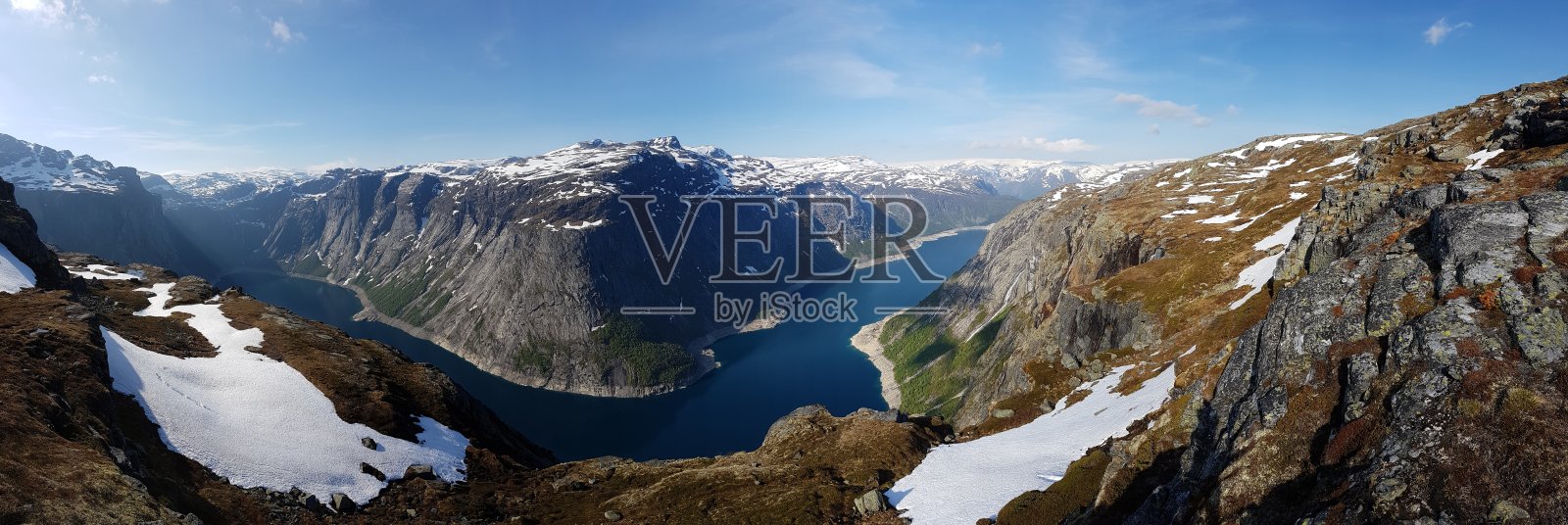 挪威——壮丽的峡湾全景照片摄影图片