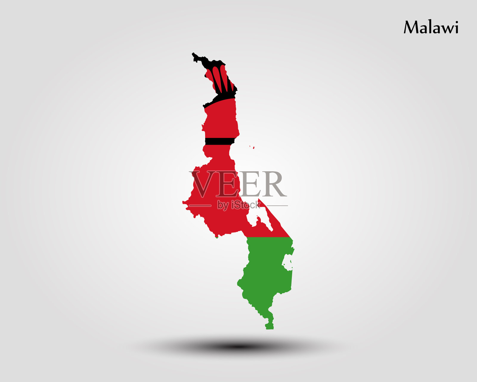 马拉维的地图插画图片素材