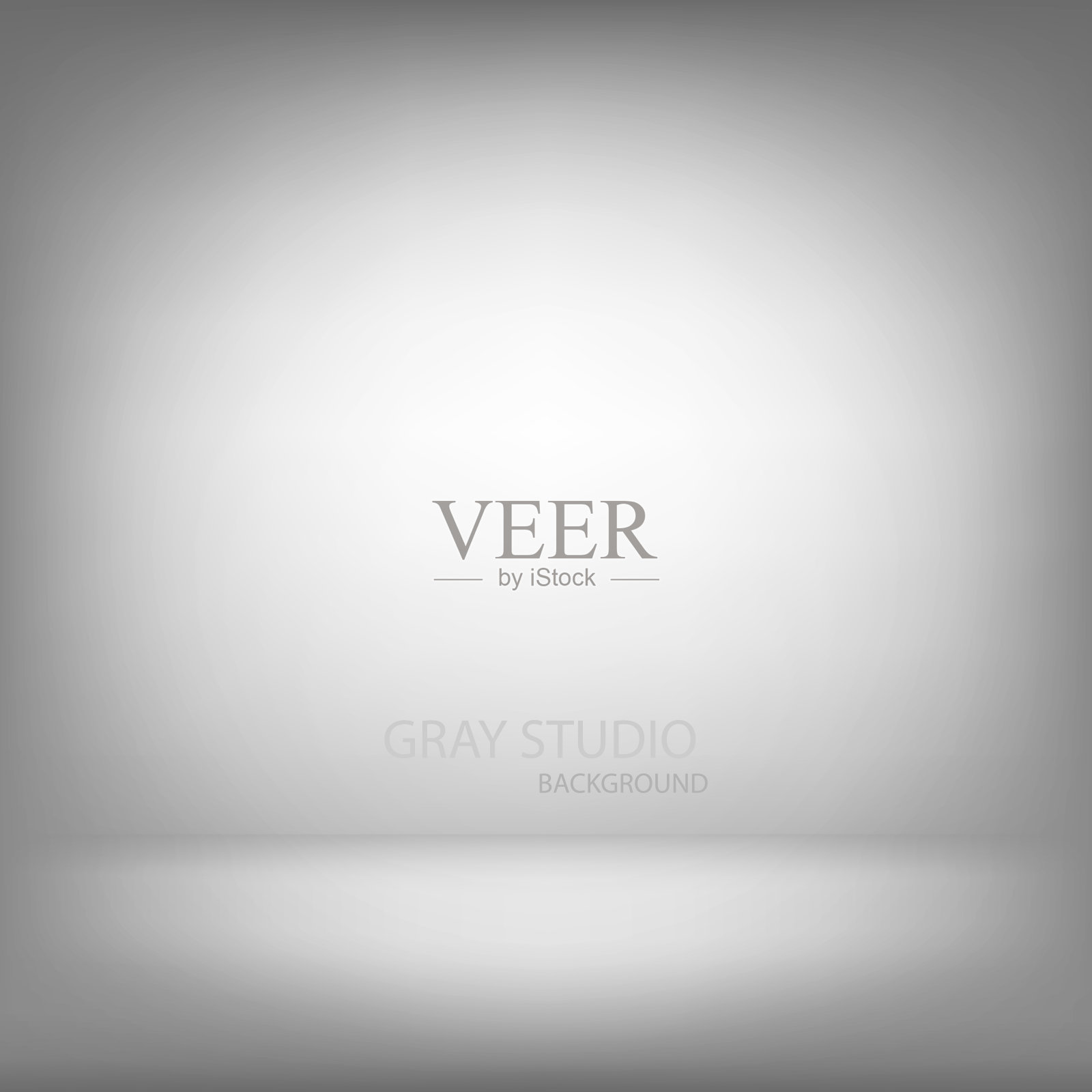 灰色工作室的渐变墙房间，现代的室内背景插画图片素材