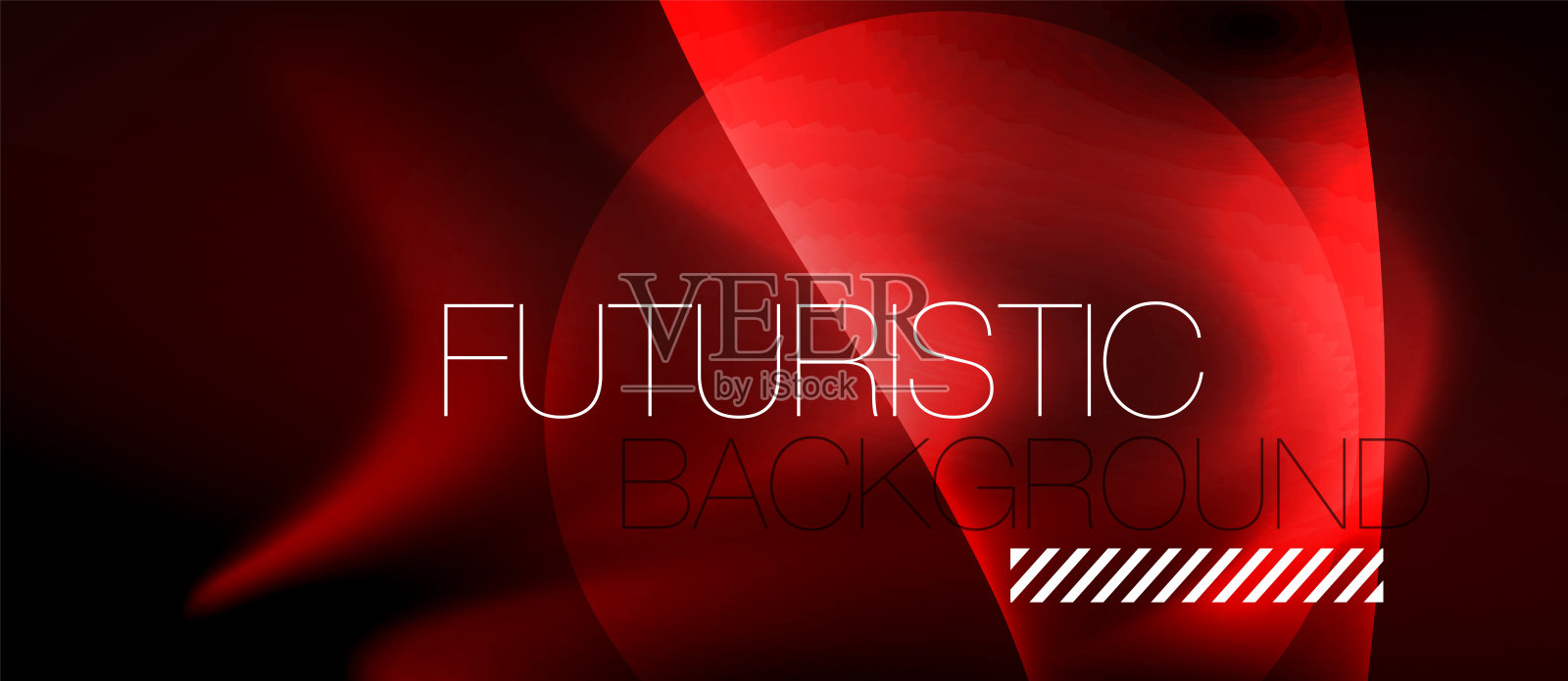 霓虹色波浪线抽象的背景，魔幻技术未来的光插画图片素材