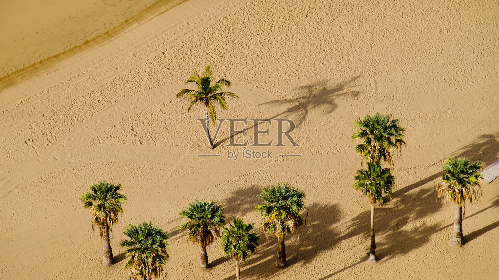 特内里费，加那利群岛-特雷斯塔斯海滩照片摄影图片